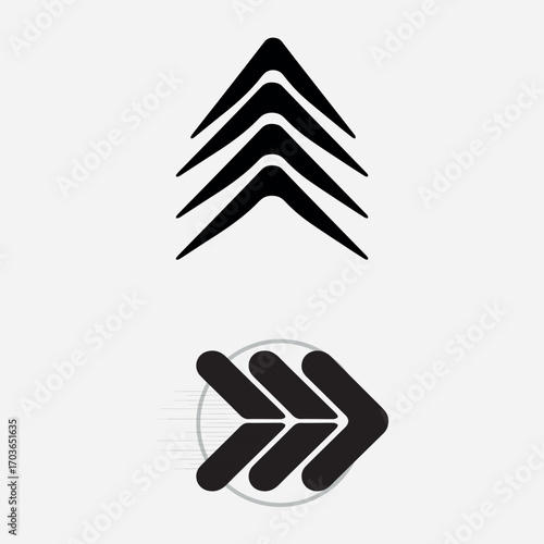 Set arrow icons. Collection different arrows sign. Black arrows icons