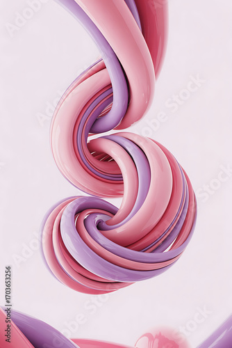 Abstract swirls of pink and purple, dynamic and flowing.
