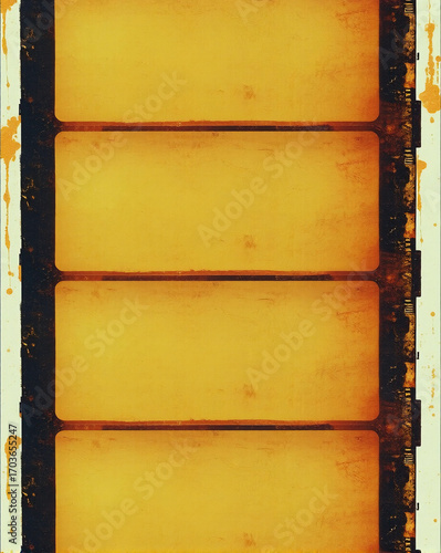 Medium format color film frame. Blank large format blank film negative or picture frame, free photo space.	