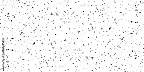 Abstract black speckled white background. White Textured Background with Small Black Dots. pattern of scattered small dark squares on a white background drops of water on a glass.