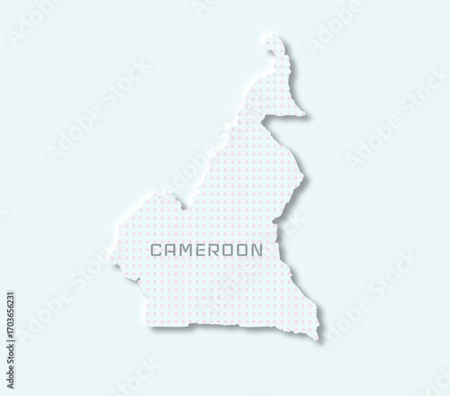 Modern Cameroon map — sleek outline for cultural, travel, and design projects.
