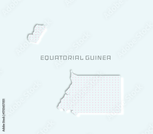 Elegant Equatorial Guinea map — ideal for travel branding, education, or modern design.