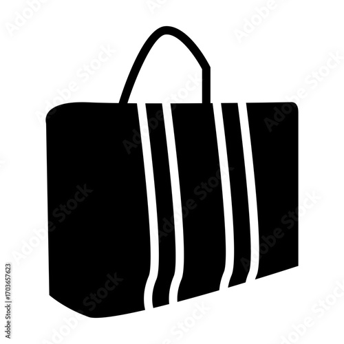 black briefcase vector illustration