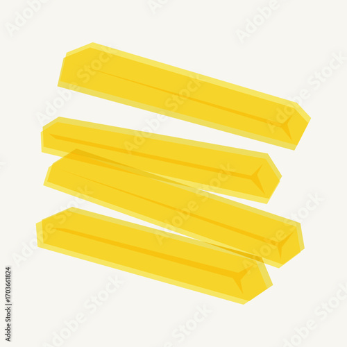 French Fries Risograph Illustration