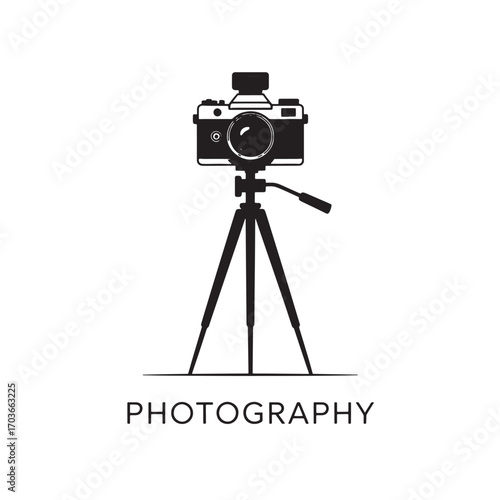 Photography Camera on Tripod Silhouette Capturing Images Artistic Hobby Creative Expression