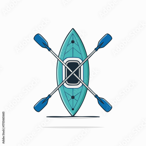 Kayak Paddle Logo