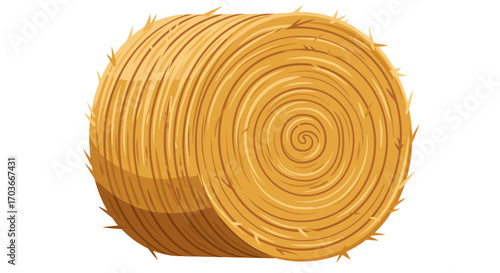 Round Hay Bale Agriculture Farming and Ranch Image