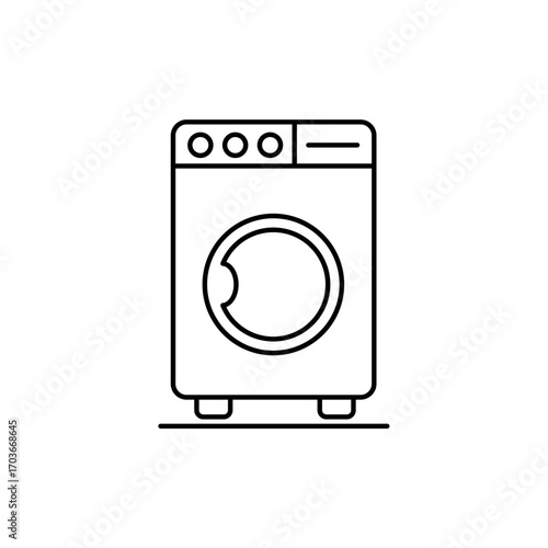 Icon a Washing Machine, isolated against a clean background.