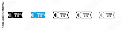 Voucher Icon collection for web design