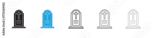 Tombstone Icon collection for web design