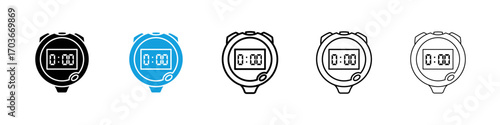 Stopwatch Icon collection for web design