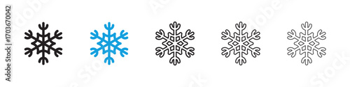 Snowflake Icon collection for web design