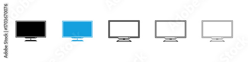 Smart Television Icon collection for web design