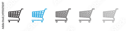 Shopping cart Icon collection for web design