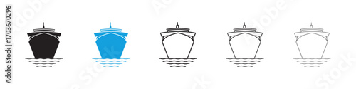 Ship Icon collection for web design