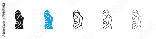 Pregnancy Icon collection for web design