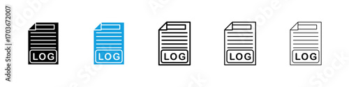 Log file Icon collection for web design