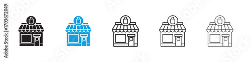 Local store Icon collection for web design