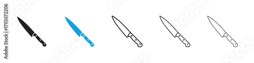 Knife Icon collection for web design