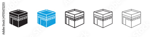 Kaaba Icon collection for web design
