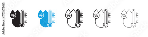 Humidity Icon collection for web design