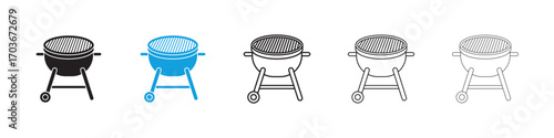 Grill Icon collection for web design