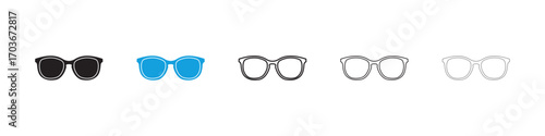 Glasses Icon collection for web design