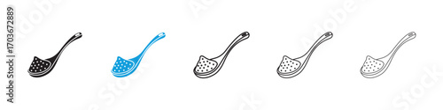 Full spoon Icon collection for web design