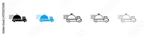 Food delivery Icon collection for web design