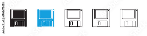 Floppy disk Icon collection for web design