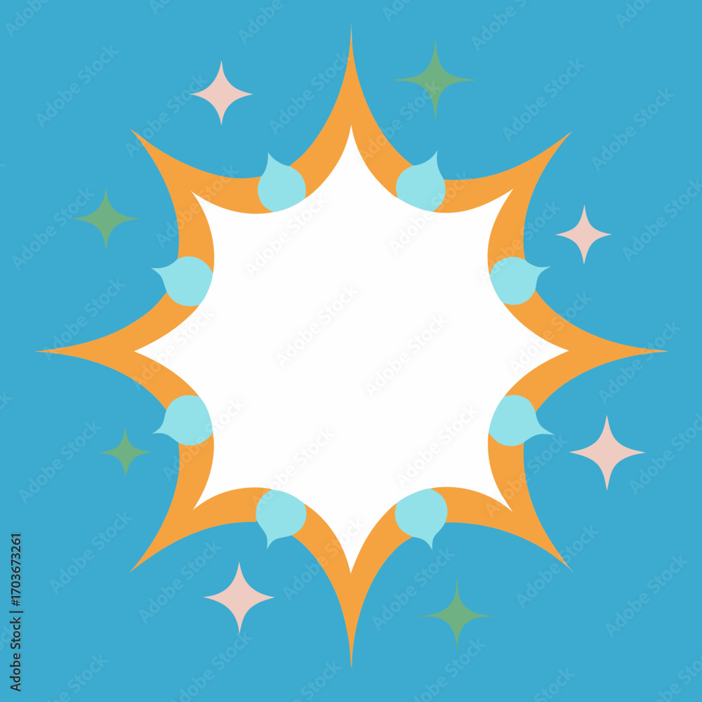 Obraz premium Vector illustration of a sun with decorative elements