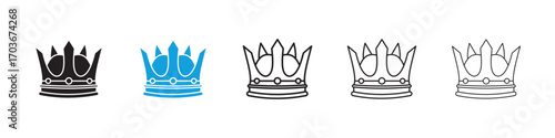 Crown Icon collection for web design