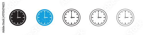 Clock Icon collection for web design