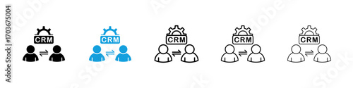CRM Icon collection for web design
