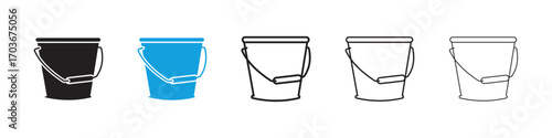 Bucket Icon collection for web design
