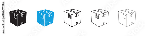 Boxes Icon collection for web design