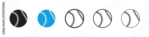 Baseball Icon collection for web design