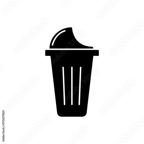 Icon a Trash Bin, isolated against a clean background.