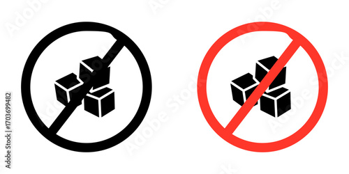 Sugar free icons vector illustration for ui