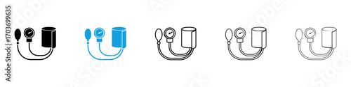 Sphygmomanometer icons vector illustration for ui