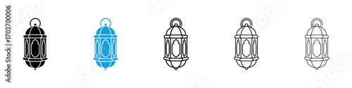 Ramadan lantern icons vector illustration for ui
