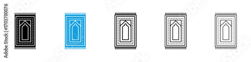 Prayer rug icons vector illustration for ui