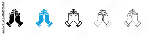 Pray icons vector illustration for ui