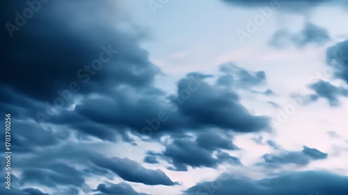 Dramatic cloudscape at twilight