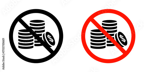 No money sign vector illustration for ui