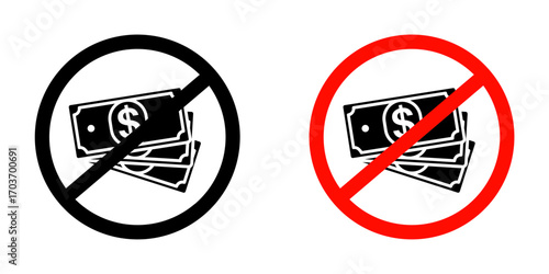 No money sign vector illustration for ui