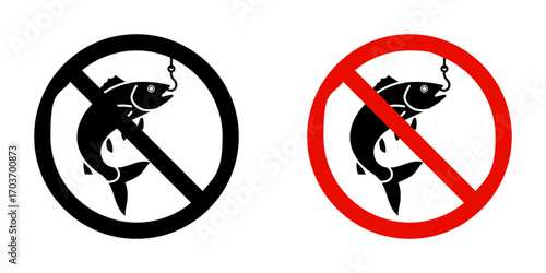 No fishing icons vector illustration for ui