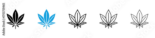 Marijuana icons vector illustration for ui