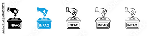 Infaq icons vector illustration for ui
