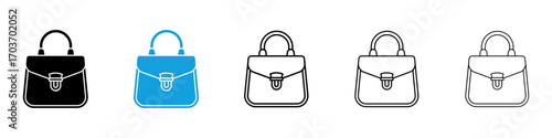 Hand bag icons vector illustration for ui